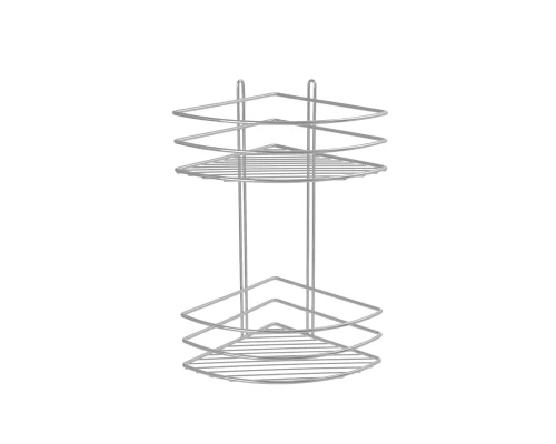 Полка угловая двухэтажная серый Fixsen FX-710-2