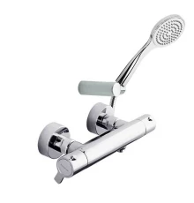 Термостатический смеситель для душа наружнего монтажа с душевым комплектом BLAUTHERM 943404T1