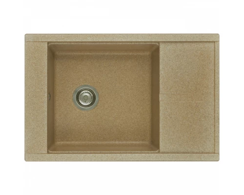 Мойка для кухни Делия 78 787x516x218 мм, прямоуг. с крылом, песочный