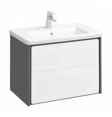 RONDA Тумба под раковину GAP 60, белый глянец/серый матовый, ROCA
