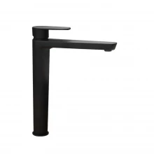 Смеситель высокий для раковины чаши однорычажный ALEXIA 3602 матовый черный (XL)