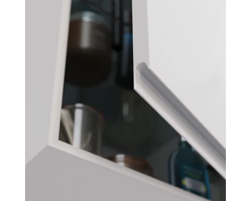 Полупенал Lemark VEON 35 см подвесной, 1 дверный, правый, цвет корпуса, фасада: Белый глянец