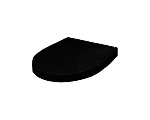 VICTORIA NORD Сиденье (белое) и крышка (черная) для унитаза, дюропласт., с механизмом Soft-Closing, 
