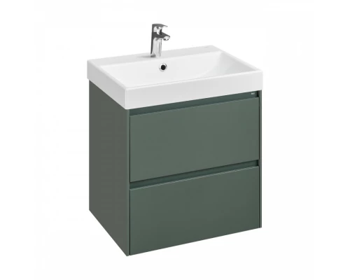 ONA Модуль для раковины 600 мм, 585x450x565 мм, с 2 ящиками, зеленый матовый, ROCA