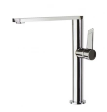 Смеситель высокий для кухни однорычажный с поворотным изливом KITCHEN 388401MC