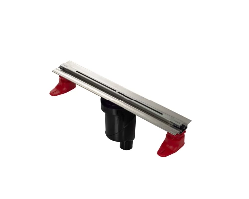 Желоб водосток SUPER line 750, матовый хром, S-сифон D50/105 H50 вертикальный, BERGES