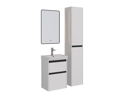 Зеркало Lemark MIOBLACK 50х80 см с интерьерной подсветкой, с подогревом