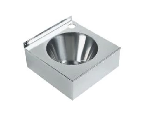 Раковина из нержавеющей стали настенная  квадратная антивандальная 140х300х300 мм, 13038.B, шт