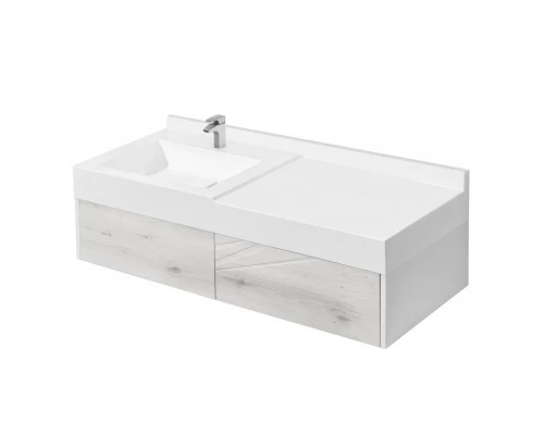Тумба САКУРА 100, ольха наварра, бел. гл. (под раковину САКУРА 100)
