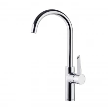 Смеситель высокий для кухни однорычажный с поворотным изливом KITCHEN 380602MC