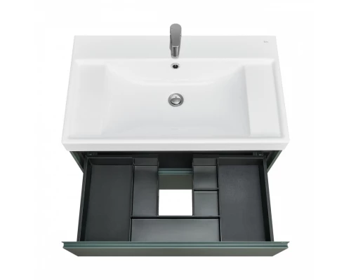 ONA Модуль для раковины 800 мм, 785x450x565 мм, с 2 ящиками, зеленый матовый, ROCA