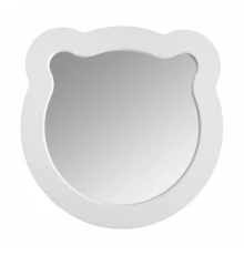 Зеркало КАСПЕР МИШКА, фигурное, белый матовый