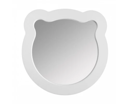 Зеркало КАСПЕР МИШКА, фигурное, белый матовый