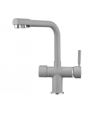 2088, АЛЮМИНИУМ Смеситель для кухни однорыч., с подкл. для питьевой воды, GRANULA
