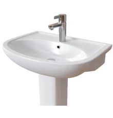 Раковина с пьедесталом EKOKERAMA SONATA 0112/0201 белый касабланка 617х486мм (EK112201К)