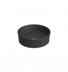 Раковина Ego SL накладная, Ø 38 см, круглая, антрацит матовый, BERGES