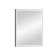 Зеркало Frame Black LED 600х800