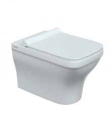 Унитаз подвесной STRATI, сиденье дюропласт Strati SO, микролифт, быстросъем, белый, BERGES