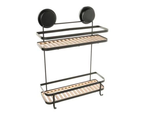 Полка прямая двухэтажная черная FIXSEN Magic (FX-930B-2)