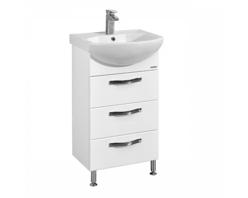 Тумба АРИЯ 50 Н, белая (под раковину СМАЙЛ 50)