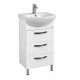 Тумба АРИЯ 50 Н, белая (под раковину СМАЙЛ 50)