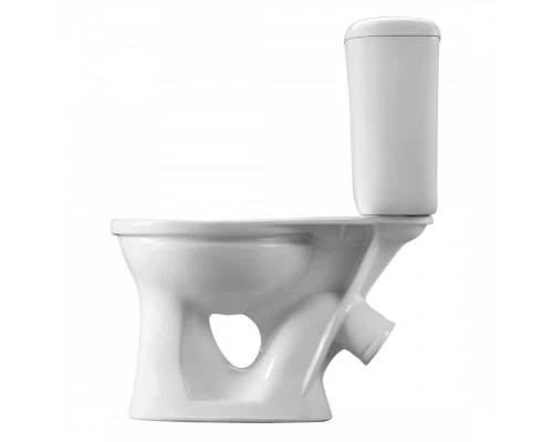 Унитаз-компакт Виктория косой выпуск,  с бачком Виктория н/п., кнопочной арматурой и сиденьем  SANTE