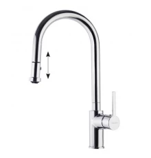 Смеситель высокий для кухни однорычажныйс выдвижной лейкой DRAKO 337902V2