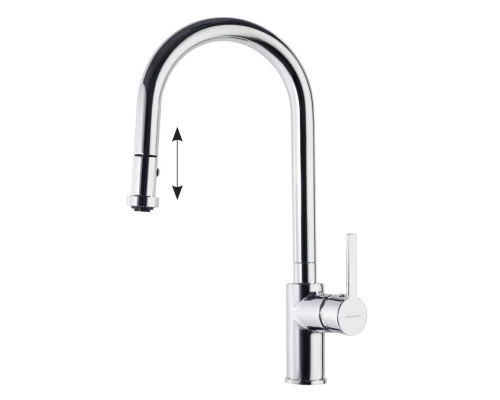 Смеситель высокий для кухни однорычажныйс выдвижной лейкой DRAKO 337902V2