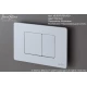 Кнопка смыва IBERICA BLANCA INOX-C нержавеющая сталь, белый матовый (IB.B011.001.000)