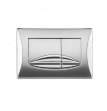 638506 Панель механ. двойная RIVER DUAL, пластик, хром матовый, OLI