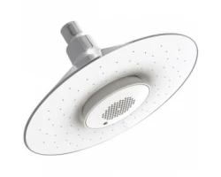 [200867] Верхний душ Jacob Delafon Moxie E99105-CP с динамиком, 20х20 см, 1 режим струи, без держателя +31900 ₽