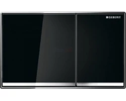 [255814] Клавиша Geberit Sigma Type 60 115.640.SJ.1, двойной смыв, цинковое литье, стекло черное +54711 ₽