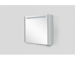 [276382] Зеркальный шкаф Am.Pm Sensation M30MCL0801FG, левый, 80 см, с подсветкой, серый шелк +252290 ₽