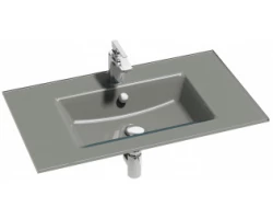 [284701] Раковина стеклянная Jacob Delafon Vox EB2102-DD1, 100 х 46 см, правая, белая глянцевая +78950 ₽