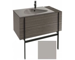 [297711] Тумба под раковину Jacob Delafon Nouvelle Vague 100 EB3031-S21, с выступом, цвет - серый титан сатин +197240 ₽