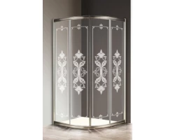 [304702] Душевой уголок Cezares Giubileo-R-2-100-Scorrevole-CP-St 100x100x195 см без поддона, стекло прозрачное +62600 ₽
