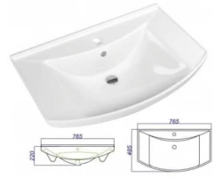 [305029] Мебельная раковина Kirovit Стиль 750, 4620008197470 +5642 ₽