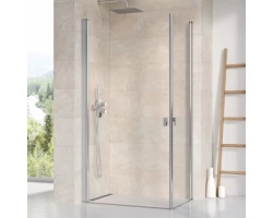 [305778] Душевой уголок Ravak Chrome CRV1+CRV1, 80 x 80 см, профиль блестящий, витраж транспарент, 1QV40C01Z1/1QV40C01Z1 +93240 ₽