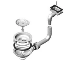 [330932] Донный клапан Alveus FI 114 для мойки с горизонтальным переливом 1012000 +2990 ₽