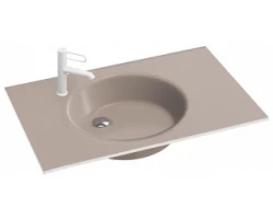 [343823] Раковина-столешница Jacob Delafon Odeon Rive Gauche EXAW112-Z-00, 80 см, с полированной нижней поверхностью (для устано +145470 ₽