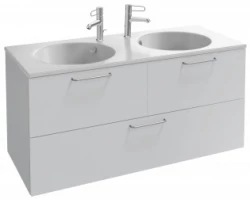 [354754] Тумба под раковину Jacob Delafon Odeon Rive Gauche 120 см, EB2545-R5-N18, цвет белый, ручки хром +105700 ₽