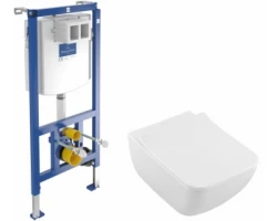 [415863] Инсталляция Villeroy&Boch с унитазом Venticello 4611 R0R1, сиденье микролифт, комплект Santehnica.ru +139068 ₽