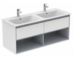 [461467] Тумба под раковину Ideal Standard Connect Air 120 см, подвесная, белый глянцевый, светло-серый матовый, E0829KN +115159 ₽