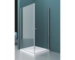 [598947] Душевой уголок BelBagno Due, 100 х 80 см, прямоугольный, стекло прозрачное, профиль хром, DUE-AH-2-100/80-C-Cr +44260 ₽