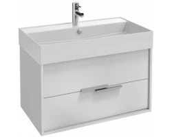 [615319] Тумба под раковину Jacob Delafon Vivienne 80 см, корпус белый блестящий, фасад белый блестящий, ручки хром, EB1667-J5-J +36470 ₽