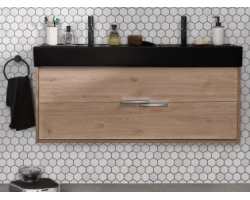 [615460] Тумба под раковину Jacob Delafon Vivienne 120 см, корпус дуб давос натуральный, фасад дуб давос натуральный, ручки хром +42420 ₽