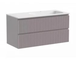 [641128] Тумба под раковину Sancos Snob R 100 см подвесная, правая, Doha Soft, SNR100RSM +23500 ₽