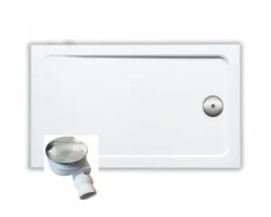 [92150] Поддон Jacob Delafon Flight, 90 x 80 см, белый, E62461-00 + сифон, диаметр 90 мм, E78161-CP +37341 ₽