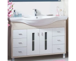 [178329] Тумба под раковину Бриклаер Бали 120 см, светлая лиственница, 4627125412073 +24885 ₽