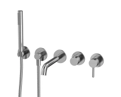 Смеситель для ванны скрытого монтажа WHITECROSS YSET1240NIB (брашированный никель) +69220 ₽